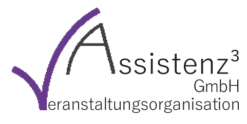 Logo Assistenz³ GmbH Veranstaltungsorganisation